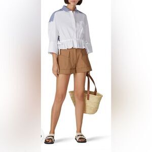 CAARA Carrara Stripe Top Size Small